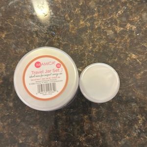 MiAmica Travel Jar Set - Set of Two - 1 2oz jar and 1 0.5oz jar New Never Used